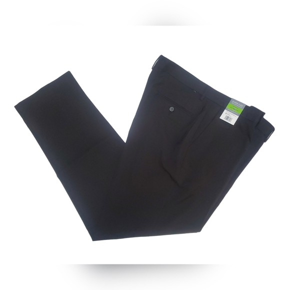 Men's Haggar Comfort Performance Straight Fit Dress Pants Black 40x30 NWT - Picture 4 of 7